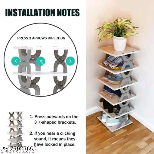 | 6 Layer shoes rack for home plastic | Foldable shoe rack | Plastic Shoe Rack | Smart Shoe Rack